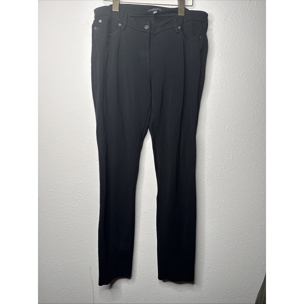 Eileen Fisher Women's Black Tencel Spandex stretchy pants, size 12